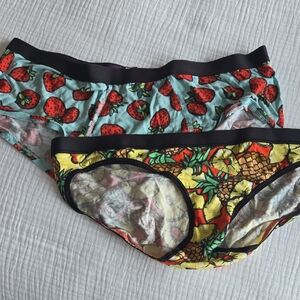 MeUndies Strawberry and Pineapple Print Panties